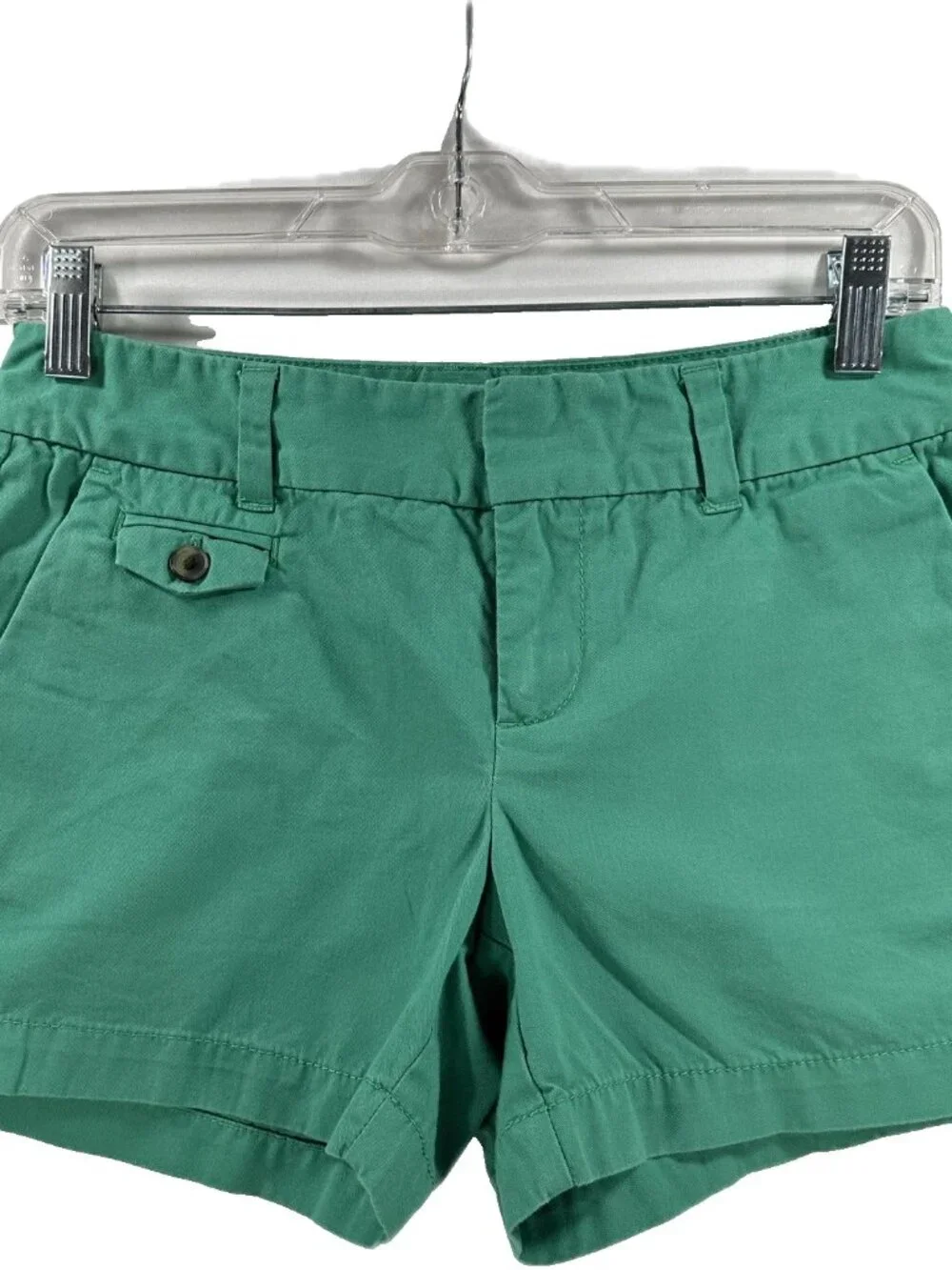 Ann Taylor Loft Short Shorts Green Women's Size 00 4